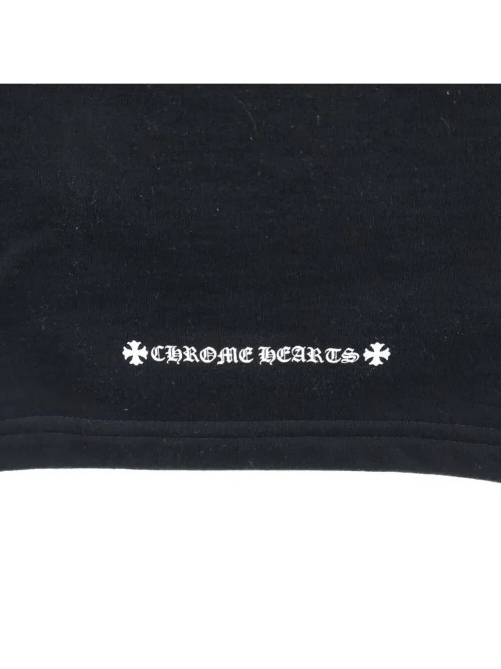 Chrome Hearts Sweatpants Horseshoe Print Relaxed Fit Black Pants